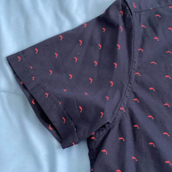 Cactus Man Casual Shirt with Dolphins - Picture 3 of 4